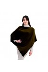 creazioni unique Poncho Cape pour femme dhiver - Poncho femme chaud mélangé cachemire laine et viscose avec essence de fleur