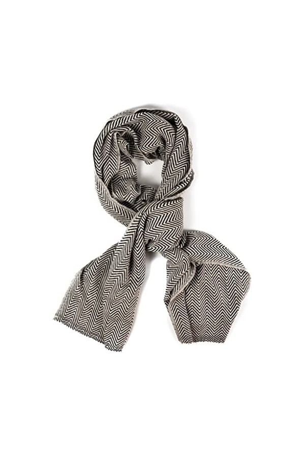 yanopurna Écharpe Cachemire - Écharpe Hommes et Écharpe Femmes, Écharpe Laine Cachemire 100%, 68x190 cm, Tissée à la Main au 