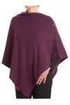 DALLE PIANE CASHMERE - Poncho avec boutons en cachemire mélange - Femme, Couleur: Bleu, Taille unique