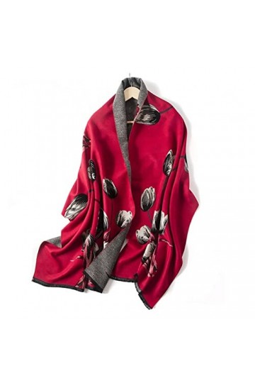 LUCBEI châle grande taille châle à double usage écharpe exquise cadeau épais et chaud pour les femmes, châle de 190 cm coule