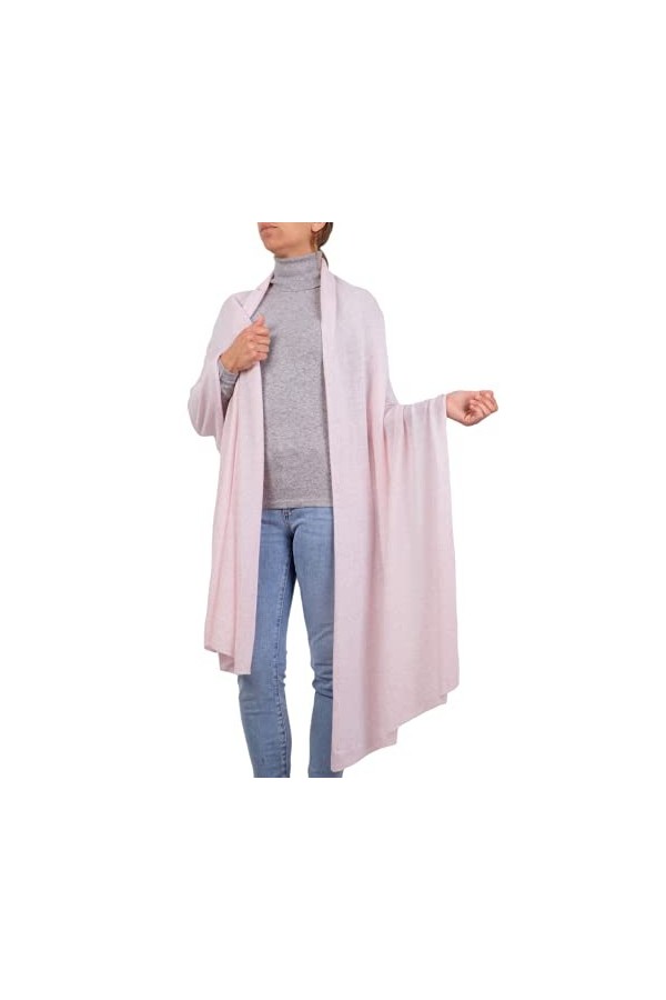 Étole mixte cachemire femme fabriquée en Italie laine mérinos cachemire noir beige blanc écharpe écharpe homme châle chaud ta