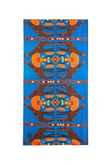 Desigual Foul_Savana Echarpe, Bleu Azul Agua 5029 , Unique Taille Fabricant: U Femme