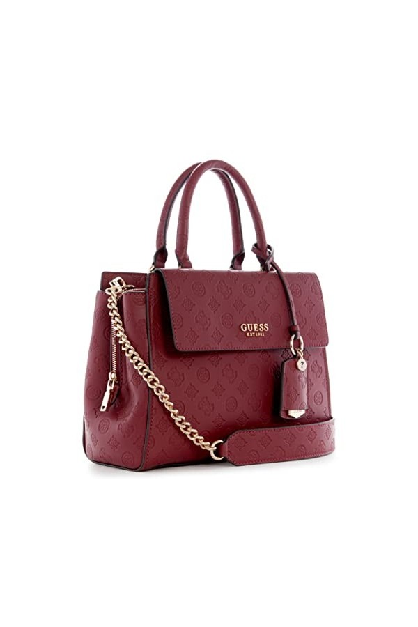 Guess Sirrah Girlfriend Sacoche, Femme, Logo Merlot, Taille Unique