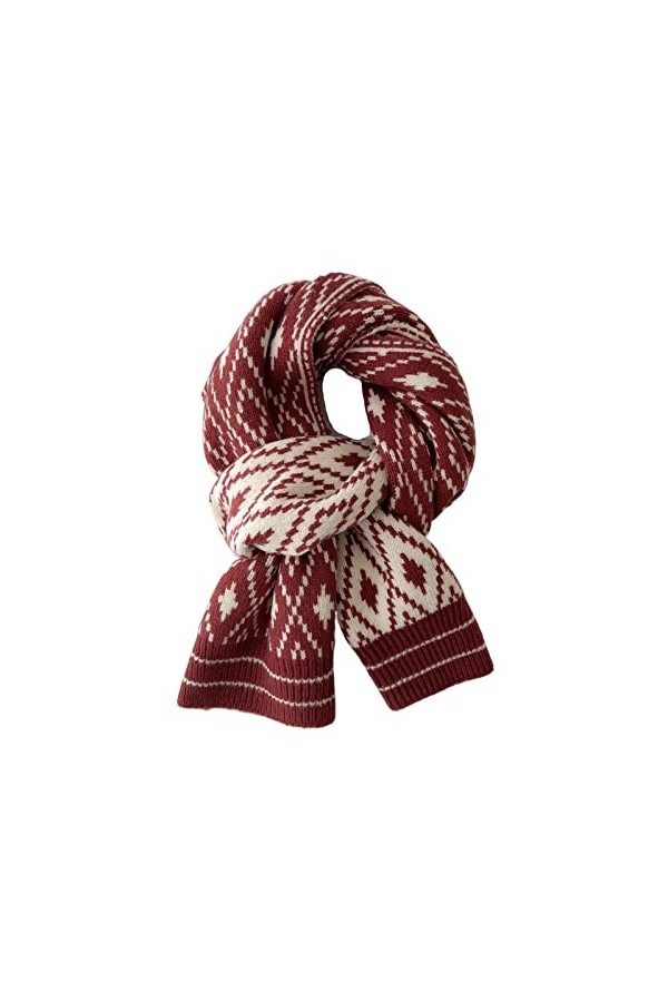 HYCLAM Châle Les écharpes pour Femmes sont des châles Polyvalents Chauds en Automne et en Hiver Écharpe à la Mode Rosso 180 