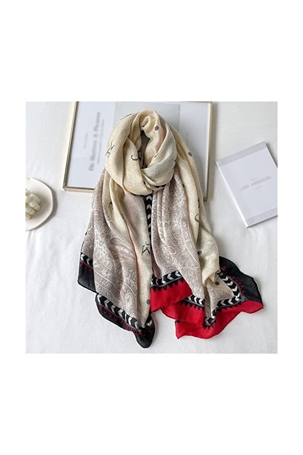 Tbkoly Écharpe châle à la Mode écharpe Poncho, écharpe Foulard en Coton for Femmes châle Chaud Automne et Hiver écharpe Femme