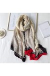 Tbkoly Écharpe châle à la Mode écharpe Poncho, écharpe Foulard en Coton for Femmes châle Chaud Automne et Hiver écharpe Femme
