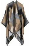 WJPTL Hiver Chaud Cardigan Wrap Mode Femme Écharpe Polyester Cape Châle Voyage Magazine Tir Voyage Shopping Cadeaux