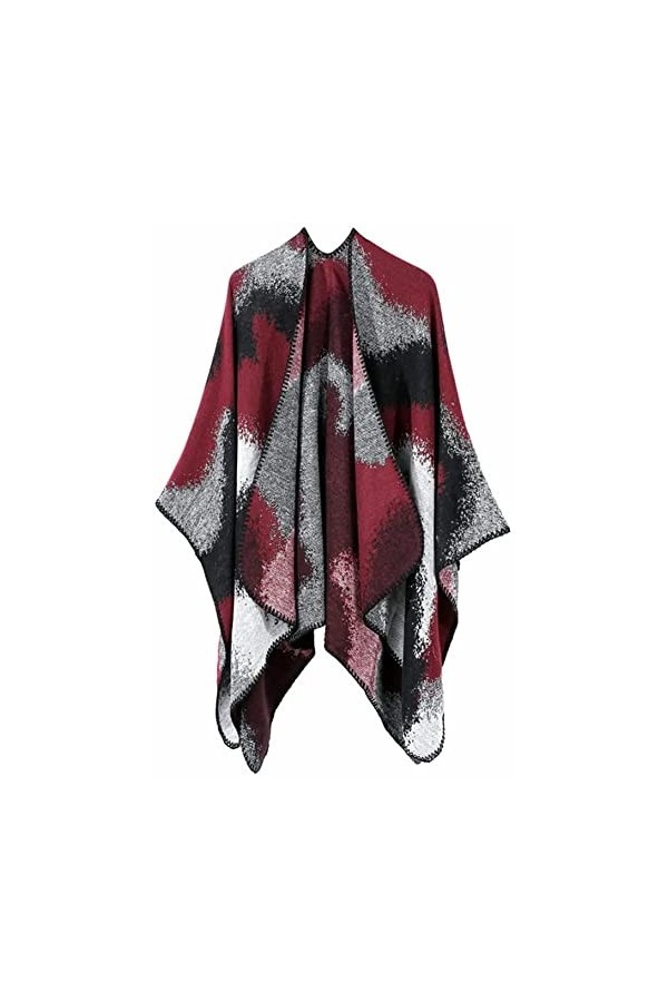 WJPTL Hiver Chaud Cardigan Wrap Mode Femme Écharpe Polyester Cape Châle Voyage Magazine Tir Voyage Shopping Cadeaux