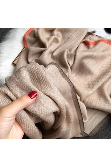 PEVSCO châle Écharpe en Laine exquise for Femme Automne et Hiver Écharpe Longue châle Polyvalente épaissie for Plus de Chaleu