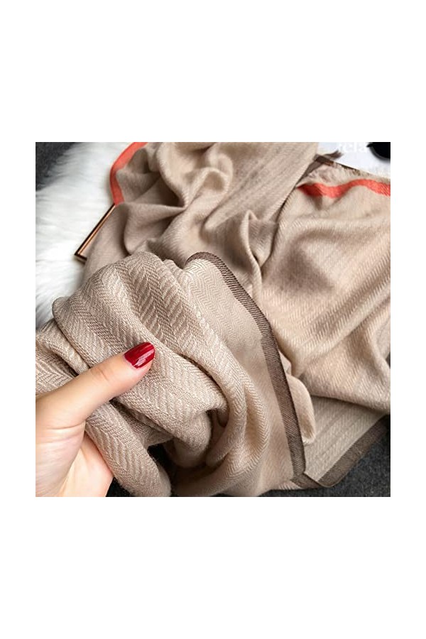 PEVSCO châle Écharpe en Laine exquise for Femme Automne et Hiver Écharpe Longue châle Polyvalente épaissie for Plus de Chaleu