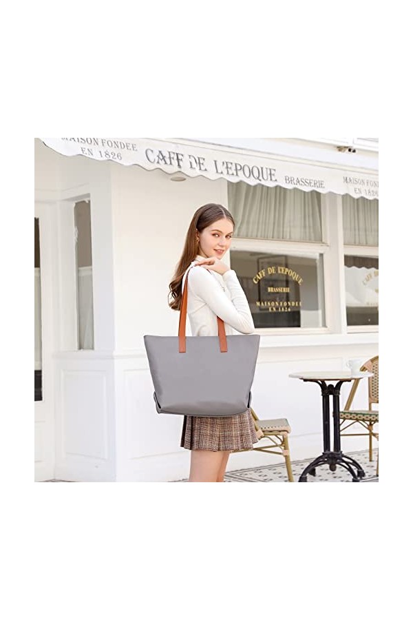 Miss Lulu Sacs Cabas pour Femmes Grand Sac à Main en Nylon Imperméable Sac Fourre-tout pour Ordinateur Portable