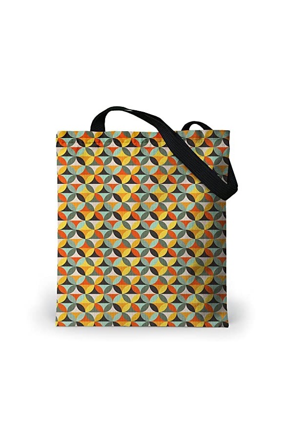 Loxato Tote Bag Aesthetic - Sac Cabas Femmes Grand Format 37x42cm - Sac Fourre Tout Femme - Sac Tissu Oxford Imperméable - Sa