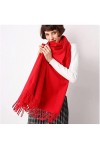 WJPTL Allongé 78,7 * 27,6 en Couleur Unie châle mélangé Manteau Chaud Cardigan écharpe Automne Hiver Wrap Cadeaux de Sortie d