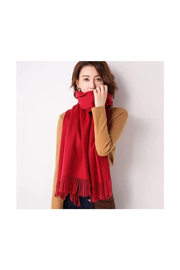 WJPTL Allongé 78,7 * 27,6 en Couleur Unie châle mélangé Manteau Chaud Cardigan écharpe Automne Hiver Wrap Cadeaux de Sortie d