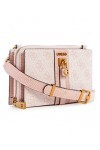 Guess Ginevra Mini Girlfriend Sac à bandoulière, Femme, Logo Blush, Taille Unique