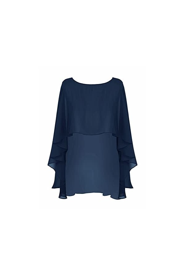 ZZZYW Chapes de mariée de fête Formelle Capes de mariée féminine Longue châles et Capes for Les surcombés Color : Blue, Tail