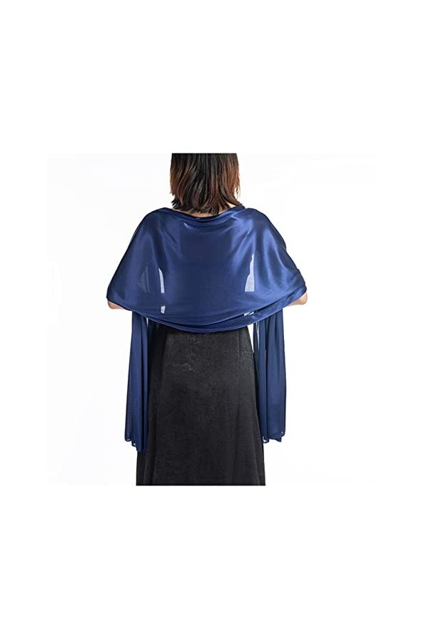 ZZZYW Robe de soirée Châle Femme De Mariage Soik Parti Femme Cheongsam Long Long Décoratif Accessoires 200 * 70cm Color : Pu