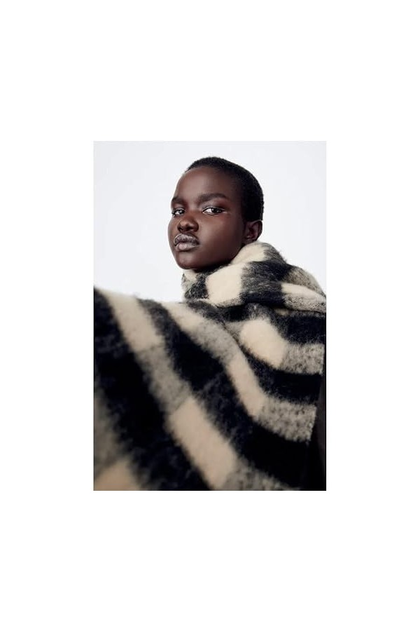 Foulard Femme Cheveux Echarpe Soie Nouvelle Écharpe Femmes Écharpe Chaude À Carreaux Femmes Écharpe Wrap Épais Doux Gland Châ