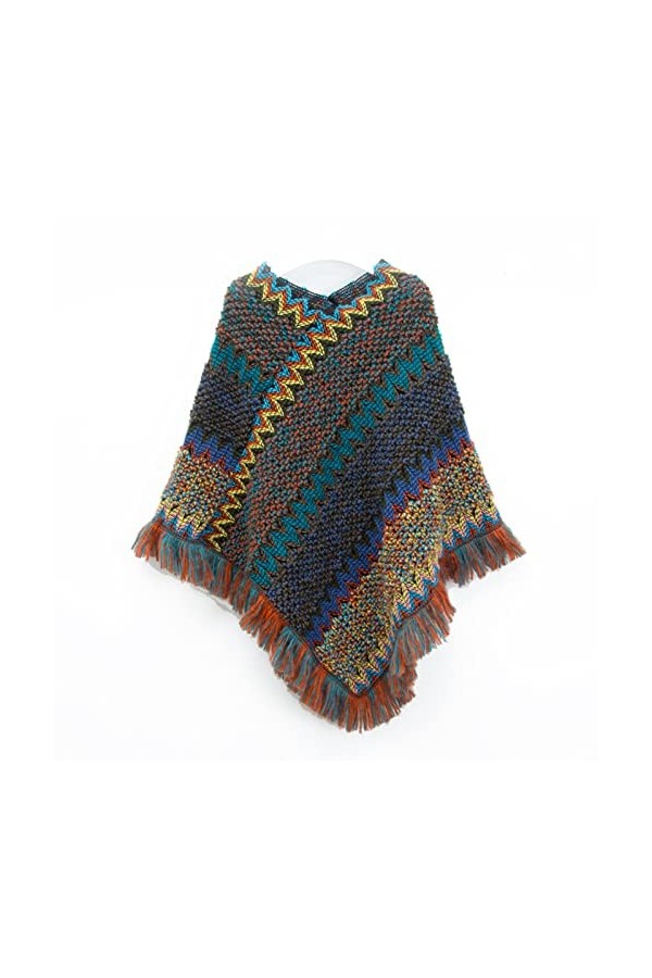 MXDVSN Capes De Châle en Tricot pour Femmes Printemps Automne Épaissie Chaud Enveloppe Chaude Ouverte Devant Scarpe pour Femm