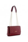 Guess Sirrah Rabat à bandoulière Convertible, Sac Femme, Logo Merlot, Taille Unique