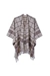 MXDVSN Poncho châle chaud pour femme ouvert sur le devant Écharpe réversible pour femme Printemps Automne Capes Cardigan Mant