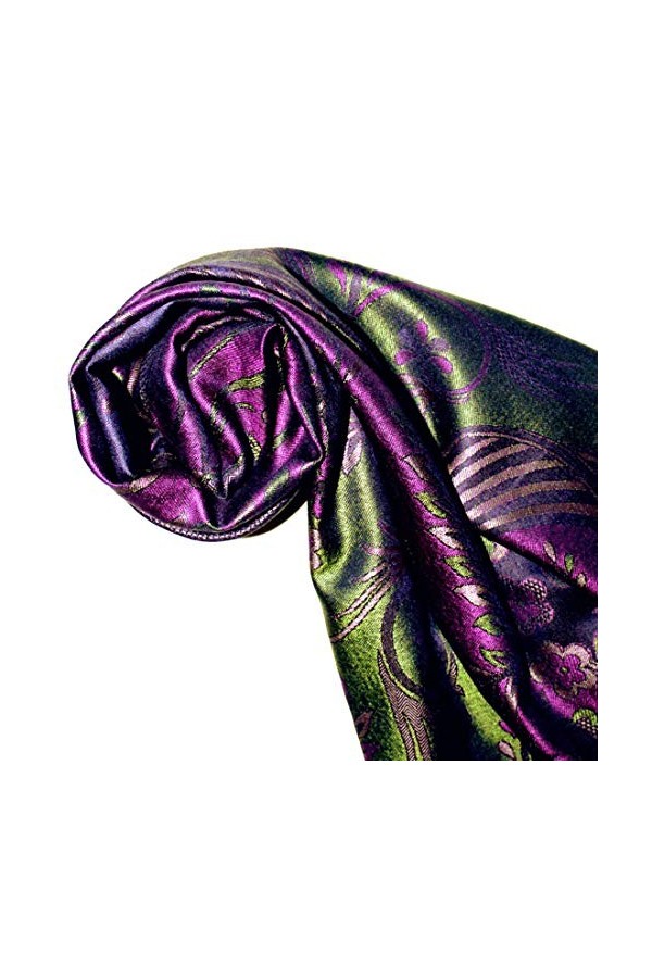 LORENZO CANA Pashmina pour la femme - écharpe de 100% soie avec les mesures de 70 x 190 cm - fait à la main – souple élégant 