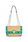 GUESS Rabat bandoulière convertible Always, Logo vert multicolore, taille unique