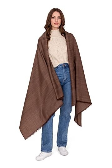 likemary Écharpe pashmina pour femme – Châle pashmina – Châle dhiver – Couverture de voyage – Couverture en laine – Châle ca