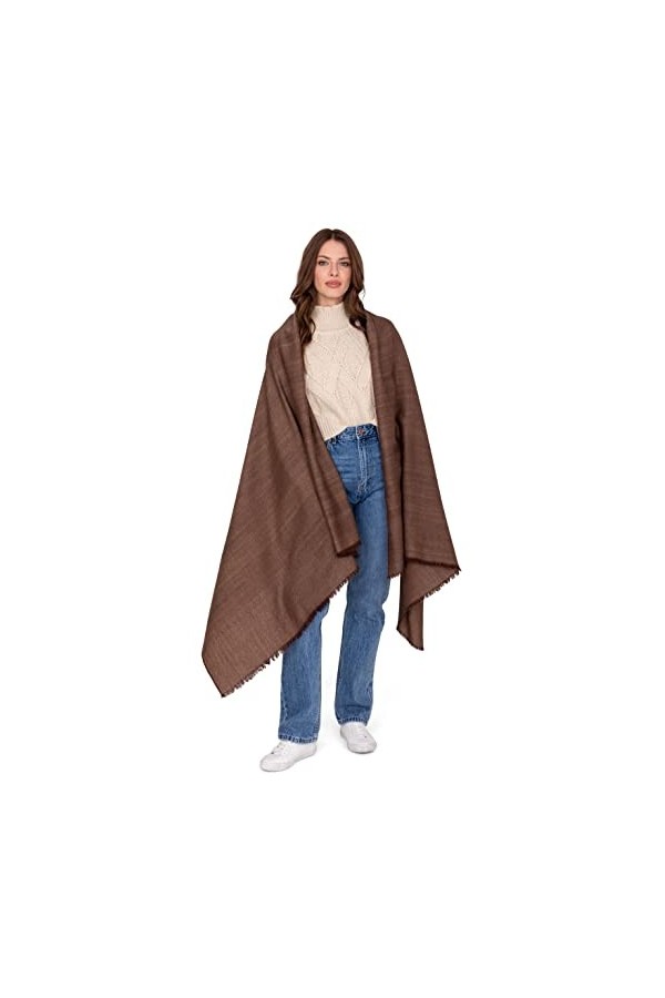 likemary Écharpe pashmina pour femme – Châle pashmina – Châle dhiver – Couverture de voyage – Couverture en laine – Châle ca