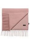 Bovari Echarpe femme 100% cachemire haut de gamme femme - 180 x 31 cm - nombreuses couleurs Rose 