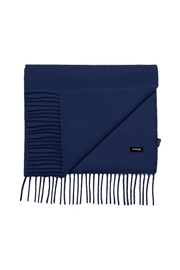 Bovari Echarpe femme 100% cachemire haut de gamme femme - 180 x 31 cm - nombreuses couleurs Rose 