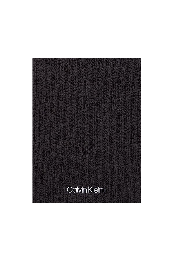 Calvin Klein Oversized Knit Scarf 30X180 ÉCHARPE en Maille Oversize 40X180, CK Black, OS Femme