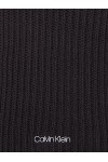 Calvin Klein Oversized Knit Scarf 30X180 ÉCHARPE en Maille Oversize 40X180, CK Black, OS Femme