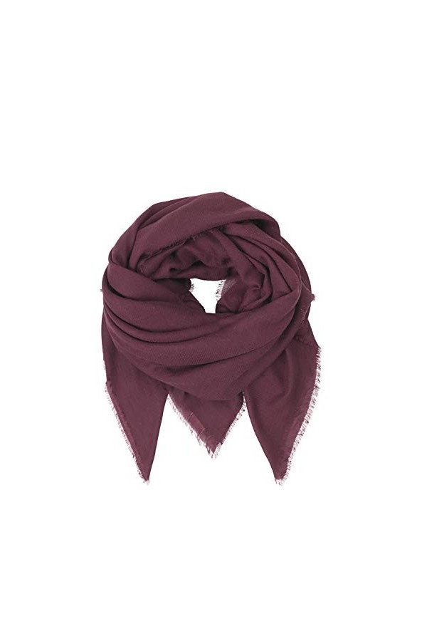 Becksöndergaard Écharpe pour femme Mill dans de nombreuses couleurs colorées: écharpe en laine super douce, couleur unie, car
