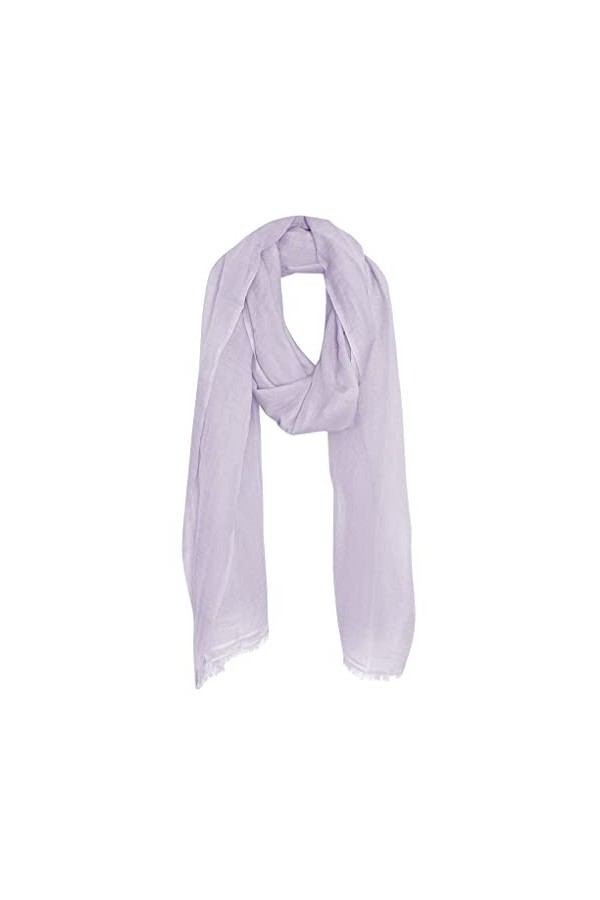 Bovari Echarpe femme cachemire - Pashmina - 70% cachemire 30% soie - extra léger - superfin - 200 x 70 cm lilas 