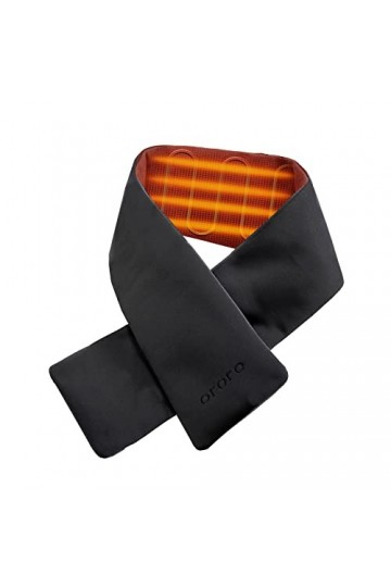 ORORO Écharpe Chauffante Électrique pour Femme Homme, Jusquà 12 Heures de Chaleur, Tour de Cou Chauffant sans Fil avec Batte