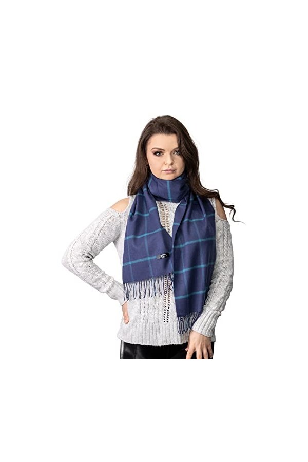 Sella Products Écharpe 100 % cachemire | Fabriquée en Écosse | Écharpe en cachemire pour femmes | Écharpe en cachemire pour h