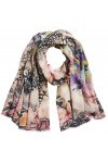 APART Fashion Printed Shawl Écharpe pour Temps Froid, Multicolor, Taille Unique Femme