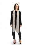 DALLE PIANE CASHMERE - Large écharpe 100% cachemire - Made in Italy - Femme/Homme, Couleur: Gris, Taille unique