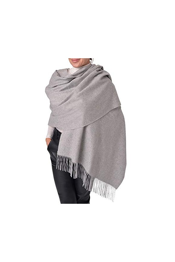 Pari De Luxe Écharpe douce et chaude 100 % cachemire dans de nombreuses couleurs – Écharpe élégante 100 % cachemire pour homm