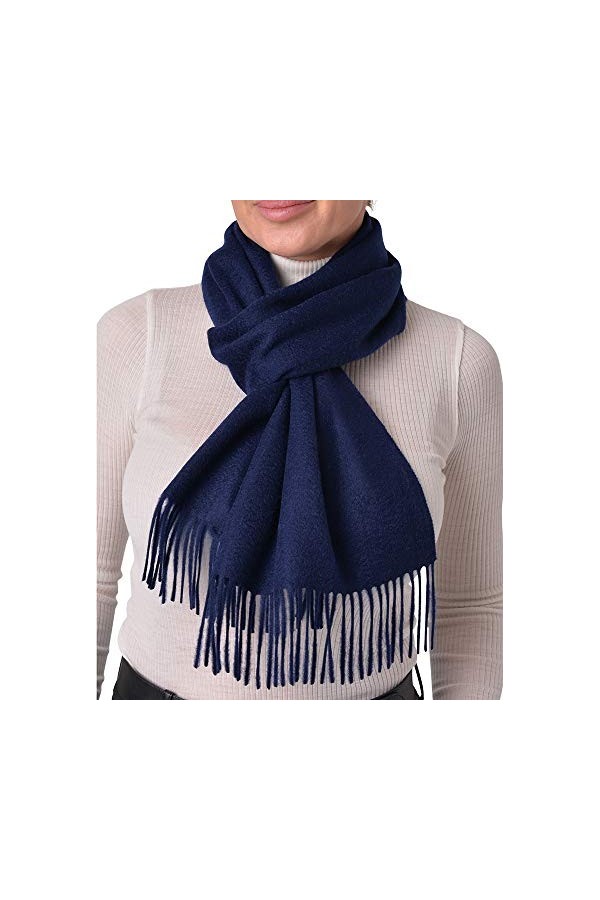 Pari De Luxe Écharpe douce et chaude 100 % cachemire dans de nombreuses couleurs – Écharpe élégante 100 % cachemire pour homm