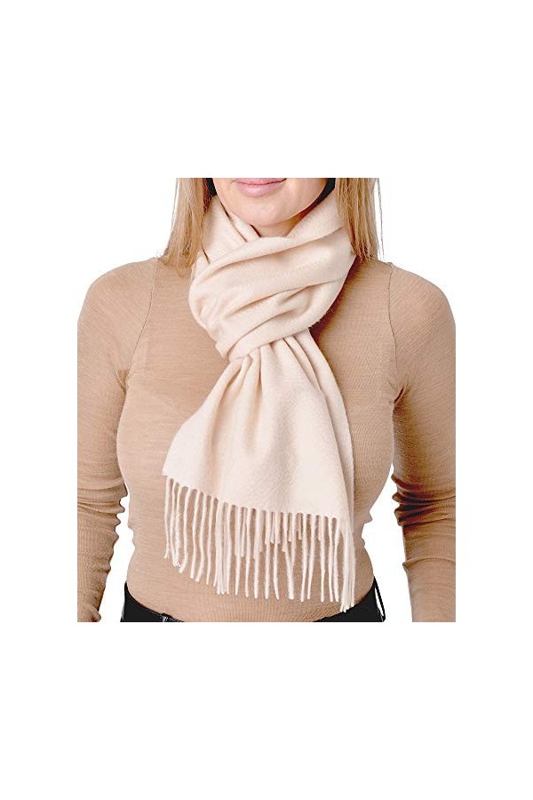 Pari De Luxe Écharpe douce et chaude 100 % cachemire dans de nombreuses couleurs – Écharpe élégante 100 % cachemire pour homm