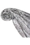 LORENZO CANA Pashmina pour la femme - écharpe de 100% soie avec les mesures de 55 x 180 cm - fait à la main – souple élégant 