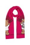 MOSCHINO femme Teddy bear �charpe fuchsia