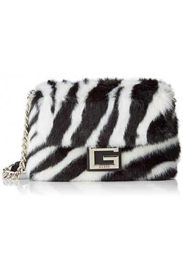 Guess Gwen Convertible XBODY Flap, Sacoches Femme, Zebra, Taille Unique