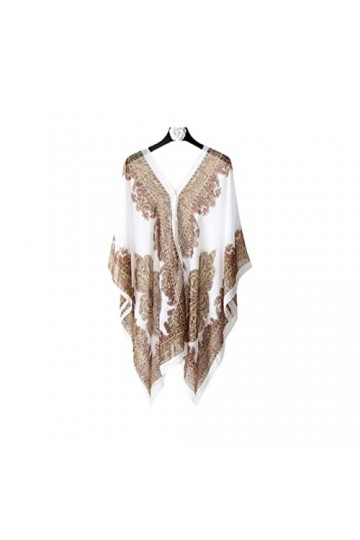 Écharpe dété Femme Chemisier Mode Femmes Écharpe Châle Imprimé Protection Solaire Châle Plage Châle Doux Lâche Bikini Couver