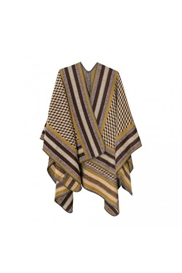 Cardigan de cape de poncho de châle pour femme, enveloppes de châle, couverture chaude et épaisse, écharpes de cape, cardigan