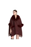 Safastaby Foulard Chaud Cachemire dimitation Douce Châle, Poncho Châle Femme Écharpe Cape Épaissie Elégant Chaud Hiver,Beige