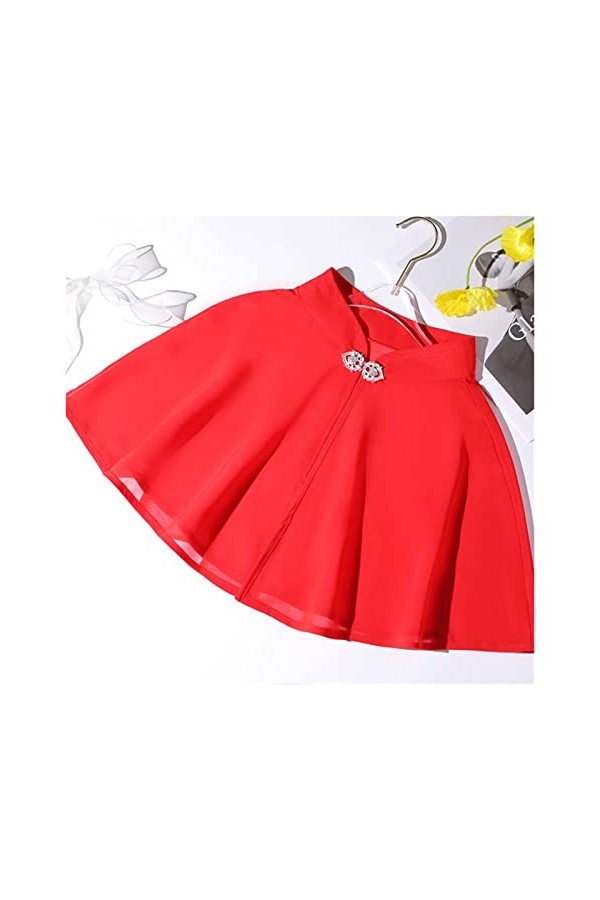 Châle Solide Crème Solaire Châle Été Protection Solaire Vêtements Robe de Mariée Strass Boucle Femme Cape Blouse Cape Couleu