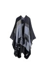 Écharpe Couverture Écharpe Automne Hiver Plus Épais Manteau Épais Wrap Poncho Femmes Plaid Voyage Châle Capes Imitation Cache